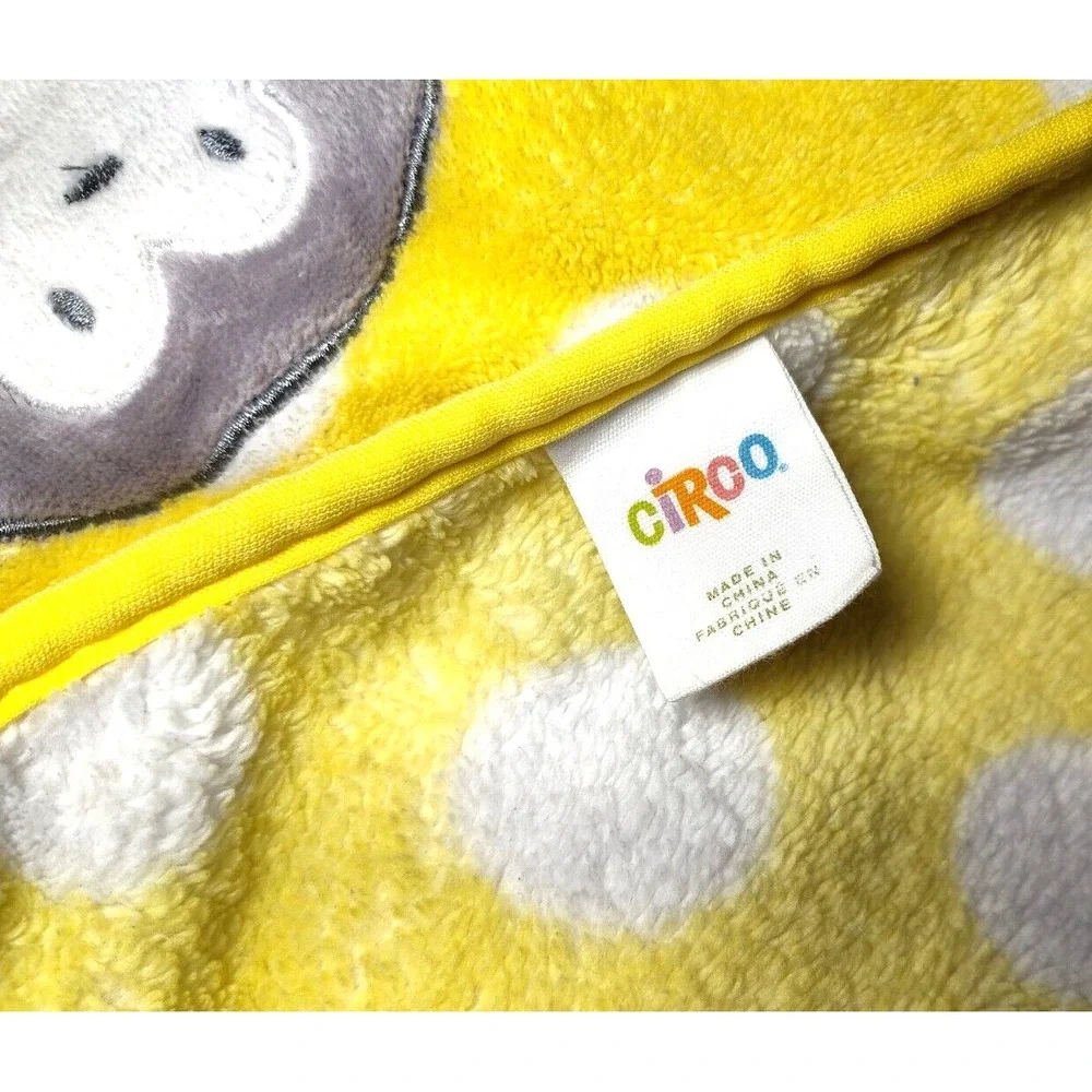 Circo Yellow Monkey Polka Dot Baby Blanket Target‎ Fleece Security Lovey Unisex